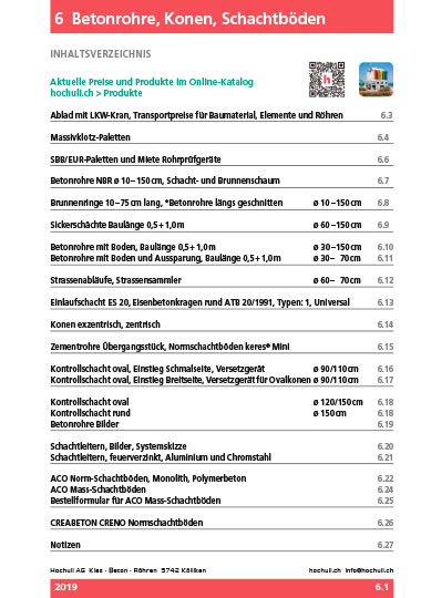 Hochuli Katalog