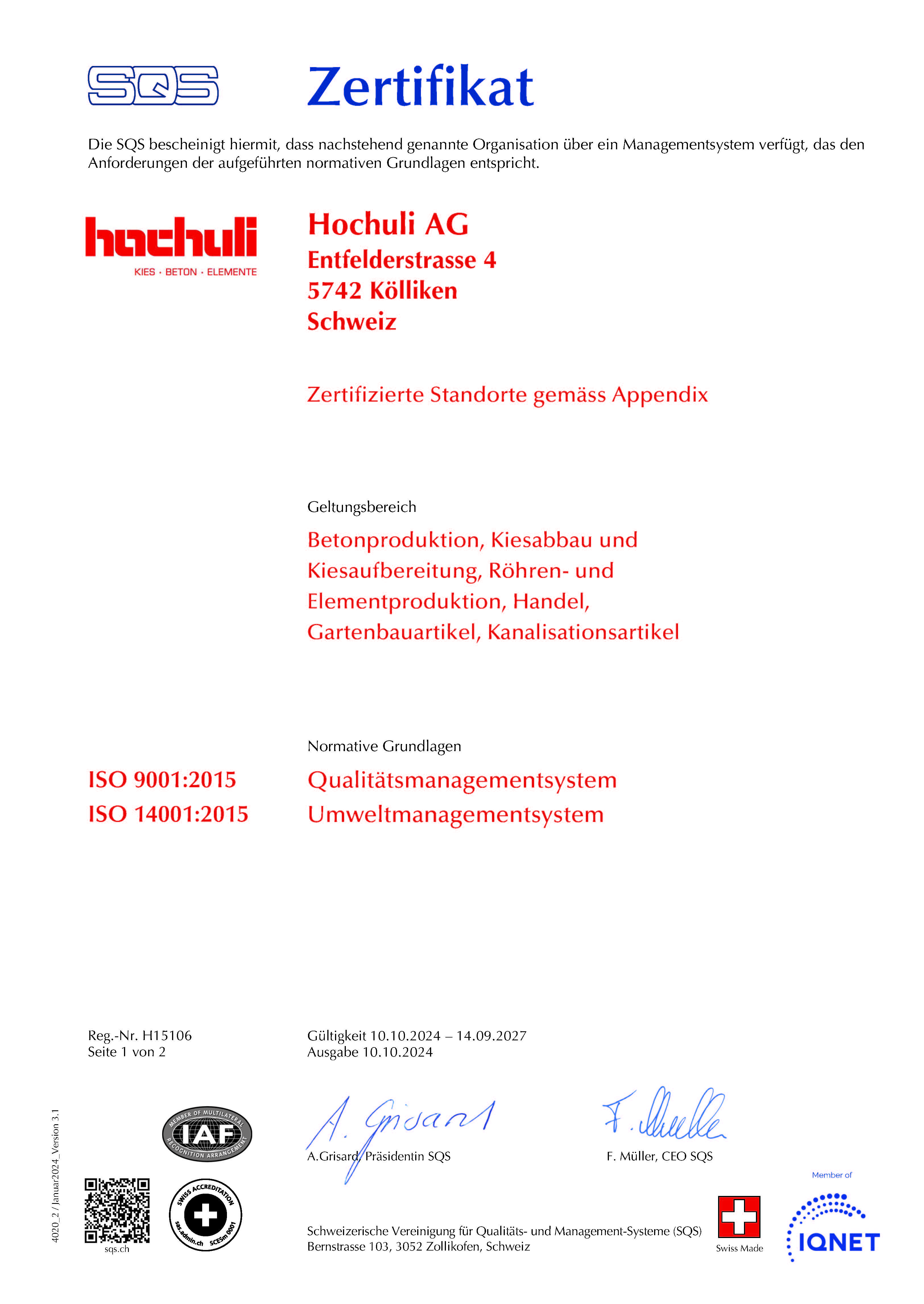 SQS Unternehmen